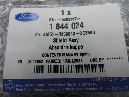 OSŁONA FOTELA LEWEGO PRZÓD FORD C-MAX Mk2_1844024_AM51-R600B13-CD35B8