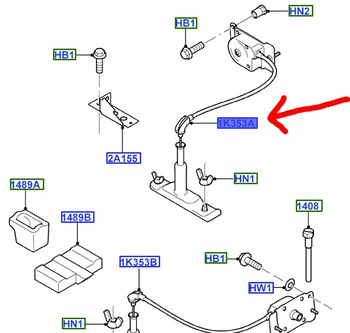 ZACZEP KOŁA ZAPASOWEGO FORD TRANSIT Mk5 Mk6 _1689817_5C16-1K353-BC