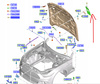 WLOT POWIETRZA MASKI PRAWY FORD MUSTANG Mk6_2179170_JR3B-16C928-AHPRAA