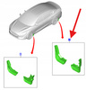 CHLAPACZE TYŁ KPL FORD FOCUS HATCHBACK 2018- OE 2136901 _ AMJX7J-A286A12-AA