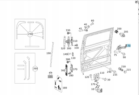 PROWADNICA ROLKA MERCEDES W639 VITO A6397601547