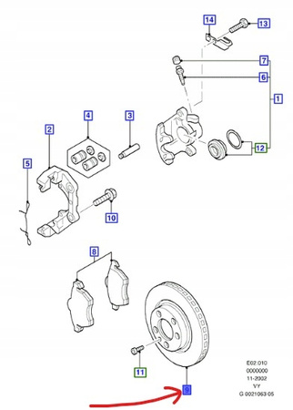 TARCZE HAMULCOWE PRZEDNIE FORD GALAXY Mk1 Mk2 _1526686_95VWX-1125-BE