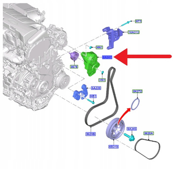 OBUDOWA ALTERNATORA 2.0L ECOBLUE FORD KUGA 2020- 2238571 _ HG9Q-6A247-AB