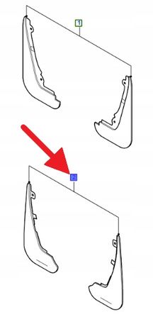CHLAPACZE TYLNE FORD MONDEO 4D SEDAN 2010- OE 1718465 _ AMAS7J-F286A12-AA