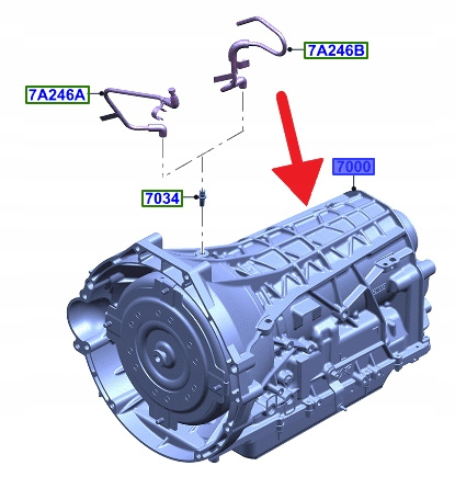 SKRZYNIA BIEGÓW 10R80 5.0L V8 FORD MUSTANG 2021- OE 2467714 _ MR3P-7000-NA