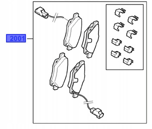 KLOCKI HAMULCOWE PRZÓD FORD TRANSIT 2006-2014 _1721086_9C11-2K021-BA