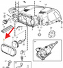 PRAWA OSŁONA ZAŚLEPKA REFLEKTORA VOLVO S40 V50 2004- C30 2007- OE 31294542