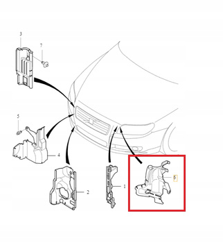 PANEL ZDERZAKA PRAWY VOLVO S80 II 7-16 V70 III 08-