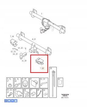 Prawa pianka haka Volvo XC60 (18-) 31650034