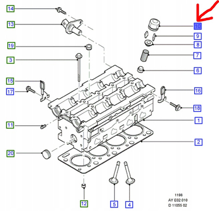 POPYCHACZ ZAWORU ZETEC FORD MONDEO ESCORT FIESTA _1043175_938M-6500-B2A