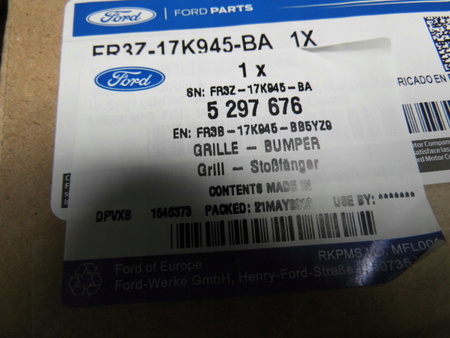 GRILL DOLNY KRATKA FORD MUSTANG Mk6 2015-2017 5.0L_5297676_FR3B-17K945-BB5YZ9