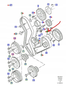 NAPINACZ PASKA ROZRZĄDU DIESEL FORD ESCORT Mk3 Mk4 Mk5 MONDEO Mk1 Mk2 FIESTA Mk4 Mk5_1005822_96FF-6K254-BA