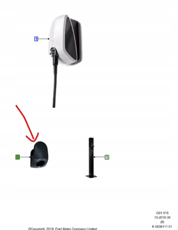 EVBOX WIESZAK Z UCHWYTEM DO ŁADOWANIA FORD_2443731_A66SX-10D676-AA