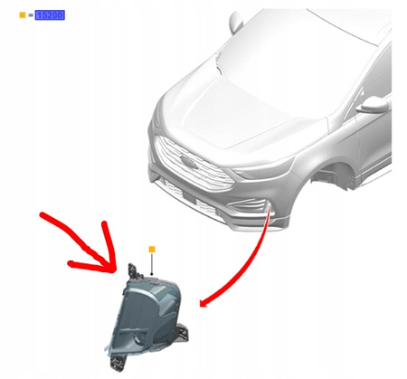 HALOGEN LEWY FORD EDGE 2019- EU/USA OE
