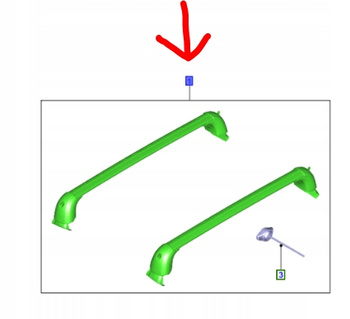 BAGAŻNIK DACHOWY FORD FIESTA Mk8 2017- 5-dzw 2112395 _ AMH1BJ-A46002-AA