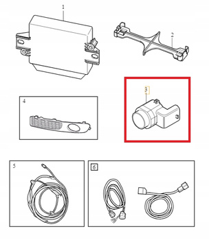 CZUJNIK PARKOWANIA VOLVO S80 II, OE 31341638