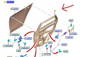DRZWI TYLNE PRAWE FORD FOCUS MK3 2011-2018 KOMBI 2172763 _ PBM51-N24630-AE