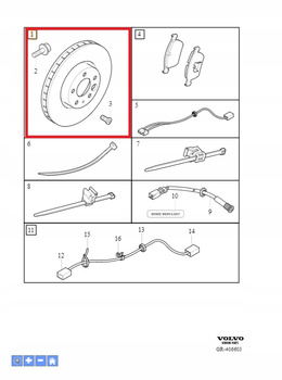 Tarcze hamulcowe prz?d 16,5" Volvo 31400764