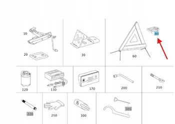 UCHWYT MOCOWANIE TRÓJKĄTA MERCEDES C W204 E W207 W212 CLS W218 A2048900114