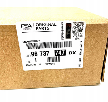 Listwa ozdobna Citroen OE / DS OE drzwi prawo 96737747DX