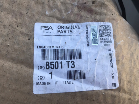 Poszycie ramy drzwi Fiat Ducato Peugeot Boxer Citroen Jumper OE 8501T3