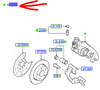 ZACISK HAMULCA TYŁ LH FORD FOCUS MK2 CMAX 05-_1365653_3M51-2M089-BA