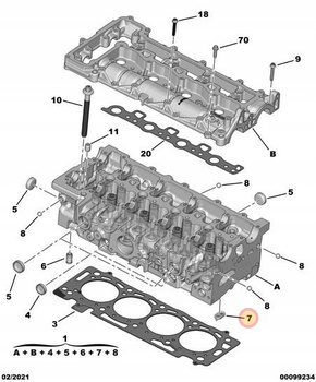 ZAWÓR ZWROTNY OLEJU CITROEN C4 C5 DS4 DS5 JUMPER JUMPY OE 9840865680