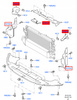 DEFLEKTOR CHŁODNICY LEWY FORD FOCUS Mk2 2003-2008_1252552_3M51-8311-BE