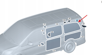 OKŁADZINA BOCZNA TYLNA PRAWA GÓRNA MERCEDES VITO W447 OE A4476903101