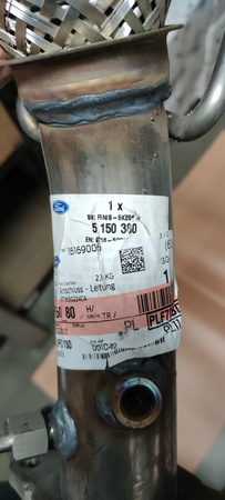 PRZEWÓD ŁĄCZĄCY TŁUMIKA FORD TRANSIT CONNECT 10-13