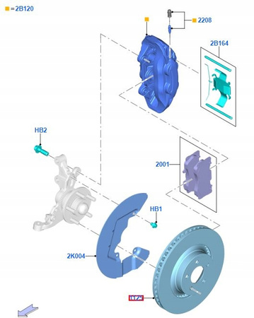 TARCZA HAMULCOWA PRZÓD FORD MUSTANG Mk6 2015 2452661 _ KR3C-1125-DA