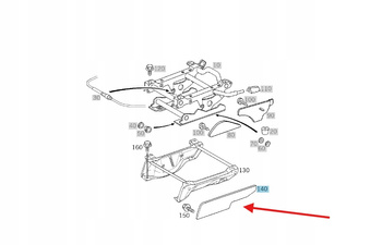 LEWA OSŁONA SIEDZENIA PRZÓD MERCEDES G W463 OE A46391117379051