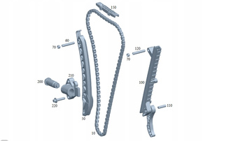 ZESTAW ROZRZĄDU MERCEDES 2.0 BENZYNA SILNIK 274