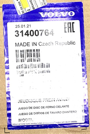 Tarcze hamulcowe prz?d 16,5" Volvo 31400764