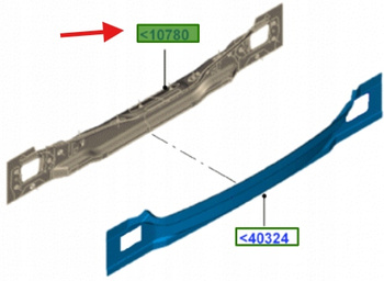 PAS TYLNY FORD FOCUS MK3 2011- 2018 1722789 _ BV61-N10746-AC
