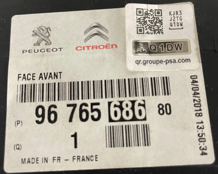 Citroen OE obudowa wentylatora pas przód 96 765 686 80