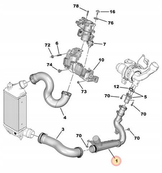 PRZEWÓD TURBOSPRĘŻARKI CITROEN C8 JUMPY OE 0382RS