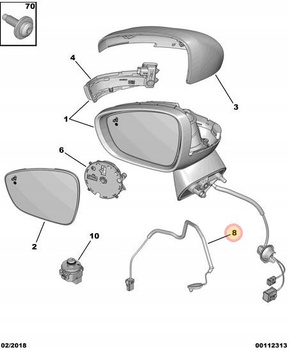 CZUJNIK TEMPERATURY ZEWN. CITROEN C3 AIRCROSS C4 PICASSO OE 1614257880