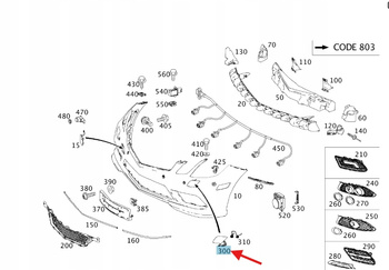 LEWA ZAŚLEPKA KLAPKA SPRYSKIWACZA MERCEDES E klasa W207 OE A2078800105