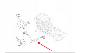 PRZEWÓD ZAPŁONOWY BENZYNA M266 MERCEDES OE A266150071864