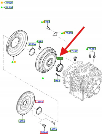ŁOŻYSKO SPRZĘGŁA POWERSHIFT FORD FOCUS MONDEO OE 1711443 _ AM7M5R-7025-MA