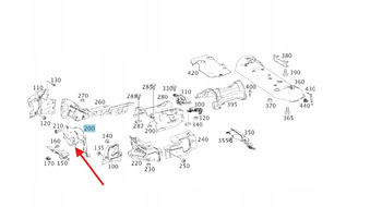 OSŁONA TERMICZNA MERCEDES ML GLE W166 W292 OE A1666823571