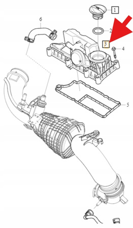 ODMA SEPARATOR OLEJU 1.5 B3 VOLVO XC40 2019- OE 31669834