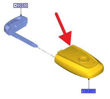 PILOT KLUCZYK 433 MHz FORD MUSTANG MACH-E 2021- OE 2577706 _ MX6T-15K601-EA
