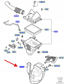 REZONATOR POWIETRZA 1.6L 1.4L FORD FOCUS C-MAX 1336635 _ 4M51-9F763-BB