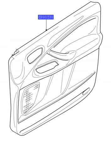 BOCZEK POSZYCIE DRZWI PRZÓD RH SMAX GALAXY_1694324_8M21-U23942-DB1ESB