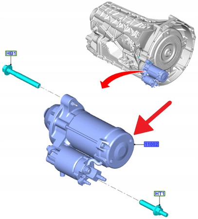 ROZRUSZNIK 5.0 V8 10R80 FORD MUSTANG MK6 2021- OE 2482732 _ MR3T-11000-BA