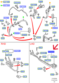 PRZEWÓD ELASTYCZNY UKŁADU WSPOMAGANIA MONDEO SMAX 1548226 _ 6G91-3A212-AH