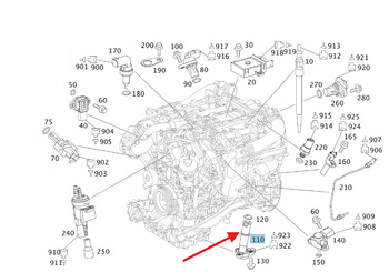 CZUJNIK POZIOMU OLEJU DIESEL M628 M629 M642 M646 MERCEDES OE A0009050401
