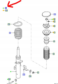 AMORTYZATOR PRZEDNI FORD MONDEO Mk3 2000-2007 1305642 _ 1S71-18K045-AE